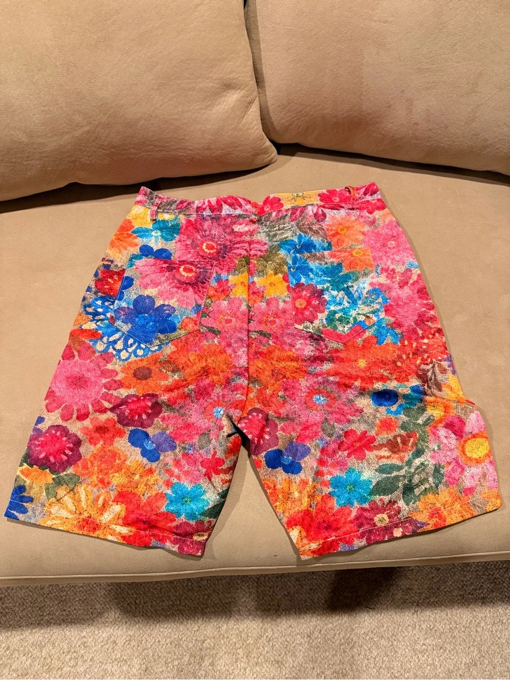 Bright Floral Women’s Bermuda Shorts - Multi Pink